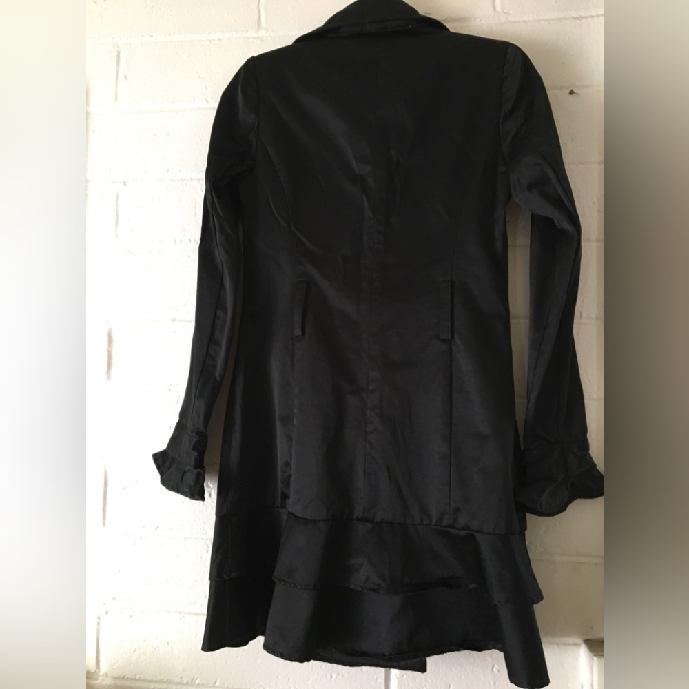Rampage Elegant Black Double-Breasted Women's Coat - Picture 13 of 14